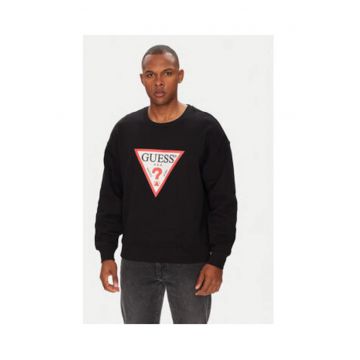 Bluza din amestec de bumbac cu logo si terminatie elastica