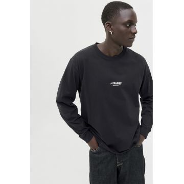 Bluza lejera din bumbac organic - Negru