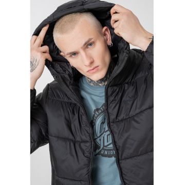 Geaca cu vatelina si finisaj rezistent la apa - Negru