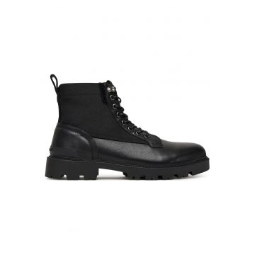 Ghete barbati -  Ryan Mix - piele naturala - negru -