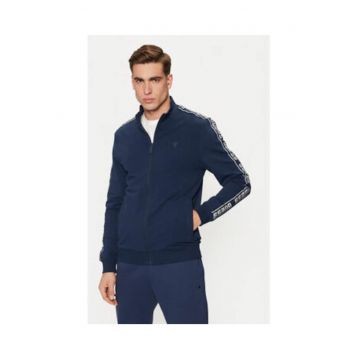 Hanorc din amestec de bumbac cu logo