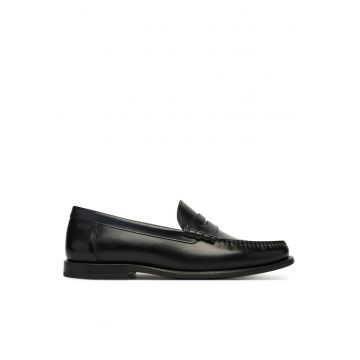 Mocasini barbati Tevan -  piele naturala - negru