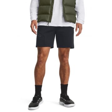 Pantalomi scurti cu logo Unstoppable - Negru