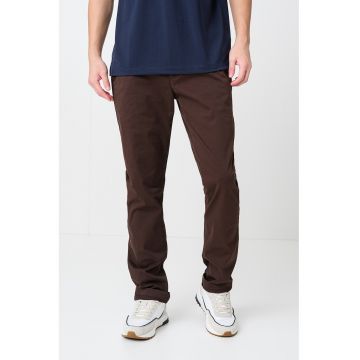 Pantaloni Chino drepti Denton - Maro inchis/Maro