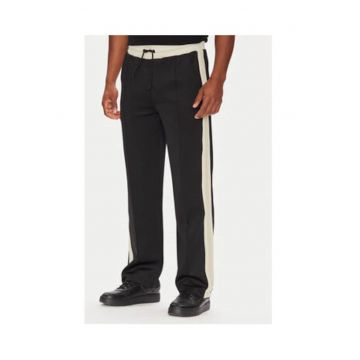 Pantaloni de trening cu siret si imprimeu