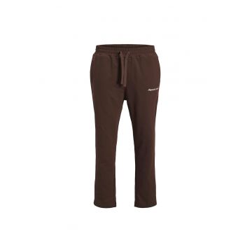 Pantaloni de trening - Jack Jones - bumbac/poliester - maro -