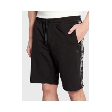 Pantaloni scurti cu snur in talie si logo