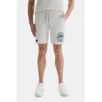 Pantaloni scurti de bumbac Sierge - Alb murdar