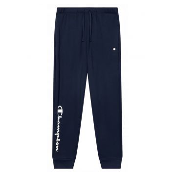 Pantaloni sport cu imprimeu logo si talie ajustabila