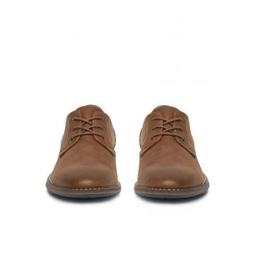 Pantofi barbati -  semi-incaltaminte - maro - tesatura