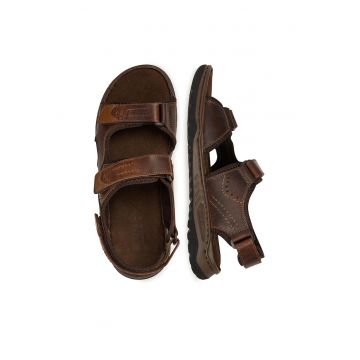 Sandale barbati  4968-801 - piele naturala - maro -