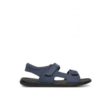 Sandale barbati  CANTO-01 - piele naturala - bleumarin