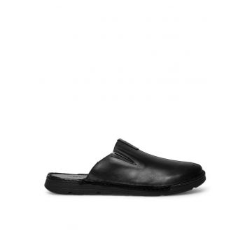 Sandale barbati -  Piele naturala - Negru - Negru