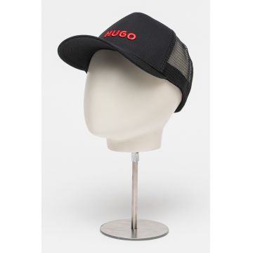 Sapca cu logo brodat Marsel - Rosu/Negru