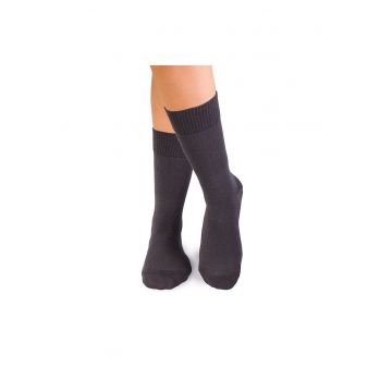 Sosete pentru diabetici cu compresie scazuta - Antracit - Negru antracit