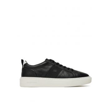 Tenisi barbati -  BENKO-01 MI08 - piele naturala - negru