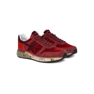 Tenisi barbati  RED MICK VAR 7862 - piele naturala - rosu