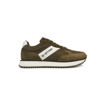 Tenisi barbati -  XAVIER-01-WE - piele naturala - kaki