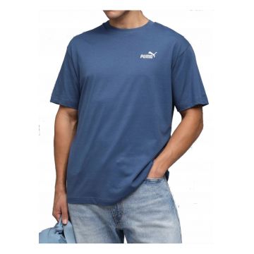 Tricou cu decolteu la baza gatului si logo in piept