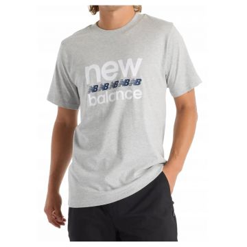 Tricou cu imprimeu logo supradimensionat - Gri