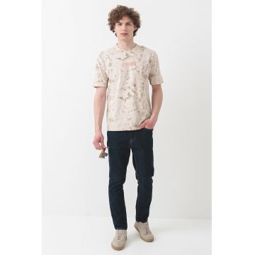 Tricou cu logo pentru antrenament - Gri deschis/Kaki