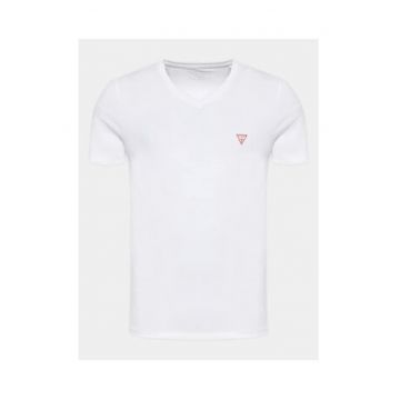 Tricou din bumbac slim fit - 659885 - Alb