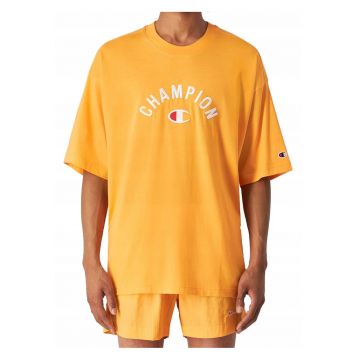 Tricou lejer cu imprimeu logo si maneci cazute