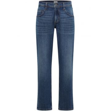 Blugi Barbati -  Denver Straight - Straight Fit - Talie Medie - Fermoar - Lungi - 5 Buzunare - Bumbac - Albastru - Albastru