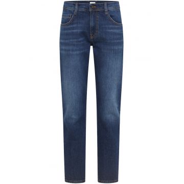 Blugi Barbati -  Denver Straight - Straight Fit - Talie Medie - Fermoar - Lungi - 5 Buzunare - Bumbac - W31-L32 US - Albastru