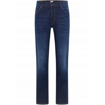 Blugi Barbati -  Tramper - Straight Fit - Talie Medie - Fermoar - Lungi - 5 Buzunare - Bumbac - Albastru - Albastru