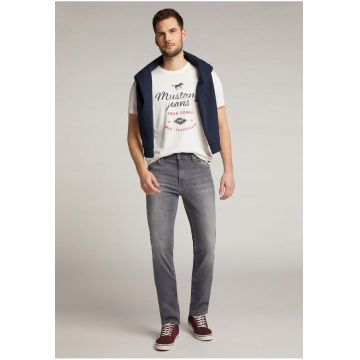 Blugi Barbati -  Tramper - Straight Fit - Talie Medie - Fermoar - Lungi - 5 Buzunare - Bumbac - W36-L32 - Gri