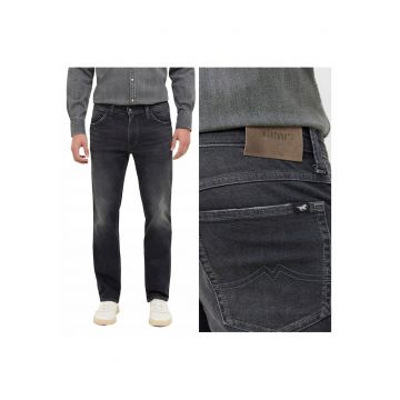 Blugi Barbati -  Tramper Straight - Straight Fit - Talie Medie - Fermoar - Lungi - 5 Buzunare - Bumbac - W35-L30 US - Negru