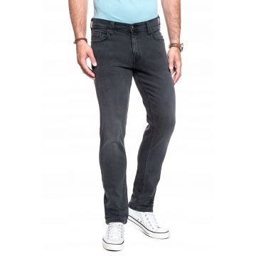 Blugi Barbati -  Washington - Slim Fit - Talie Medie - Fermoar - Lungi - 5 Buzunare - Bumbac - W36-L32 - Negru