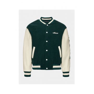 Geaca bomber barbati  verde - fabricata din material de calitate