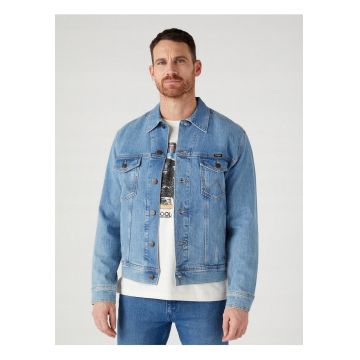 Jacheta barbati  AUTHENTIC JACKET - 100% bumbac - croiala regular fit - albastra -