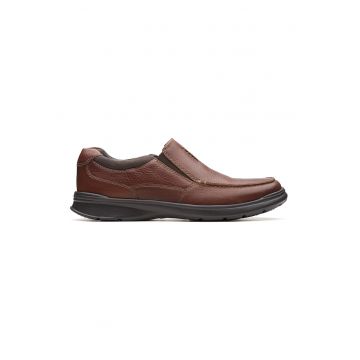 Pantofi slip on de piele Cotrell Free - Maro inchis