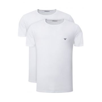 Set 2 tricouri barbatesti  alb - bumbac