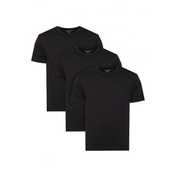 Set 3 tricouri barbatesti  negru - bumbac
