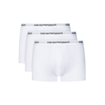 Set boxeri barbati -  Alb - 3 perechi