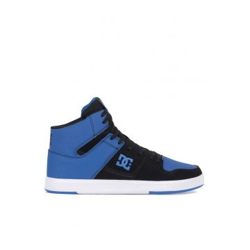 Tenisi barbati  CURE HI TOP - piele naturala - negru - albastru