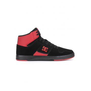 Tenisi barbati -  CURE HI TOP - piele naturala - negru - rosu