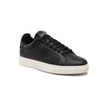 Tenisi de barbati  piele naturala - negru - X4X598