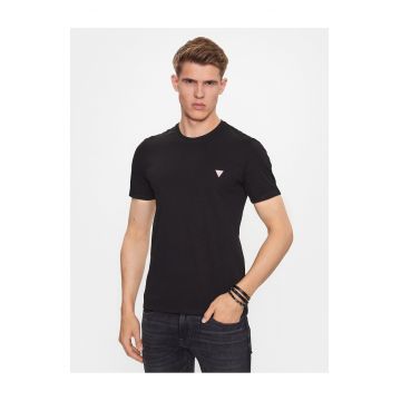 Tricou barbat -  negru - bumbac -