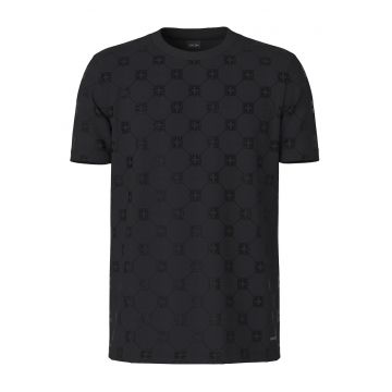 Tricou barbati  culoare negru - bumbac