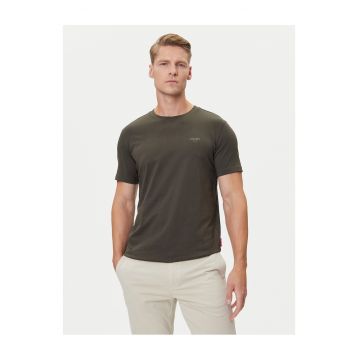 Tricou barbati  kaki - bumbac