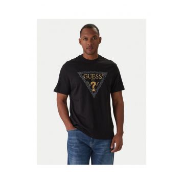 Tricou barbati  negru - bumbac 100%