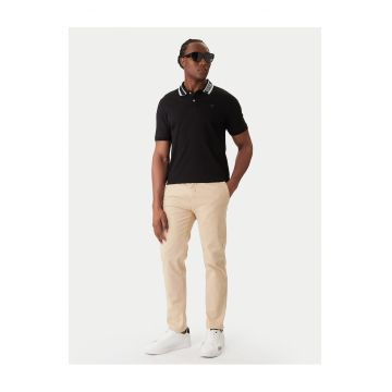 Tricou barbati  negru - bumbac - polo