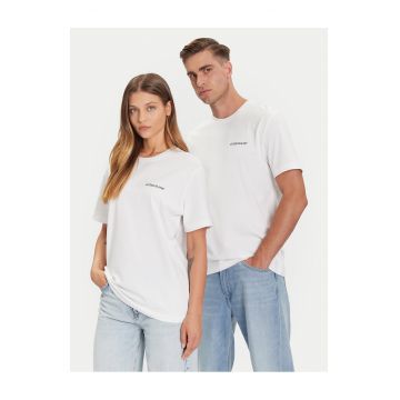 Tricou unisex  alb - bumbac -