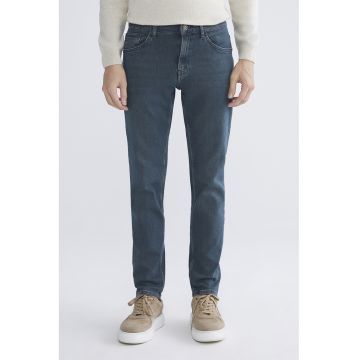 Blugi slim fit 750 - Albastru petrol