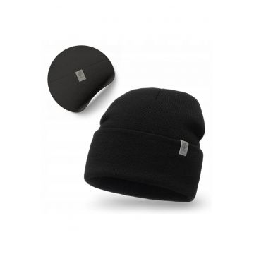 Caciula de iarna -  universala - neagra - 100% acril -